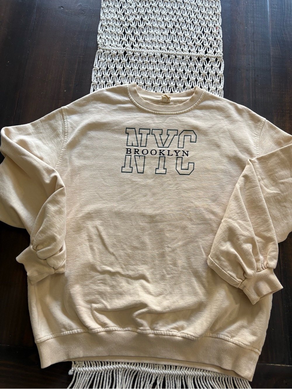 Urban Outfitters Brooklyn NYC slouchy sweatshirt